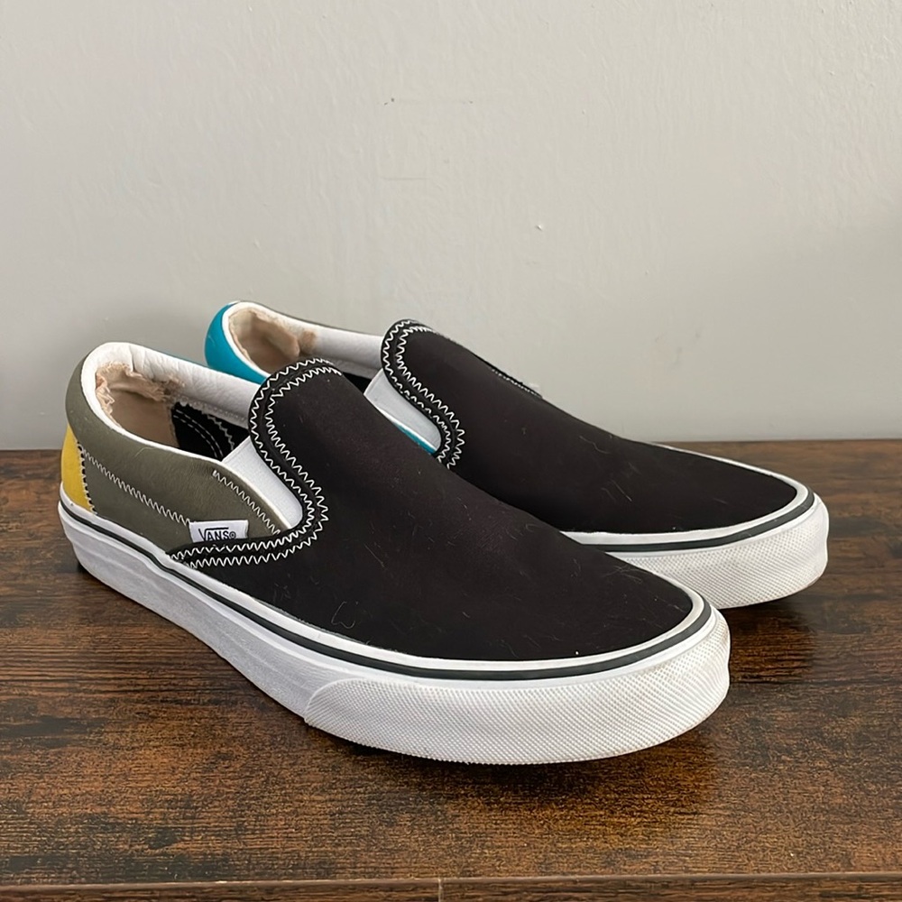 Vans Color Block Slip Ons - SZ 7.5M/9W